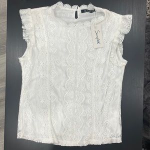 White Lace Blouse